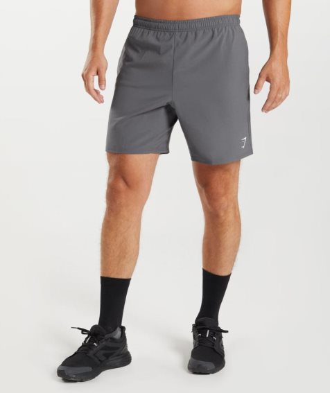 Men's Gymshark Arrival 7" Shorts Grey | CA 78D561